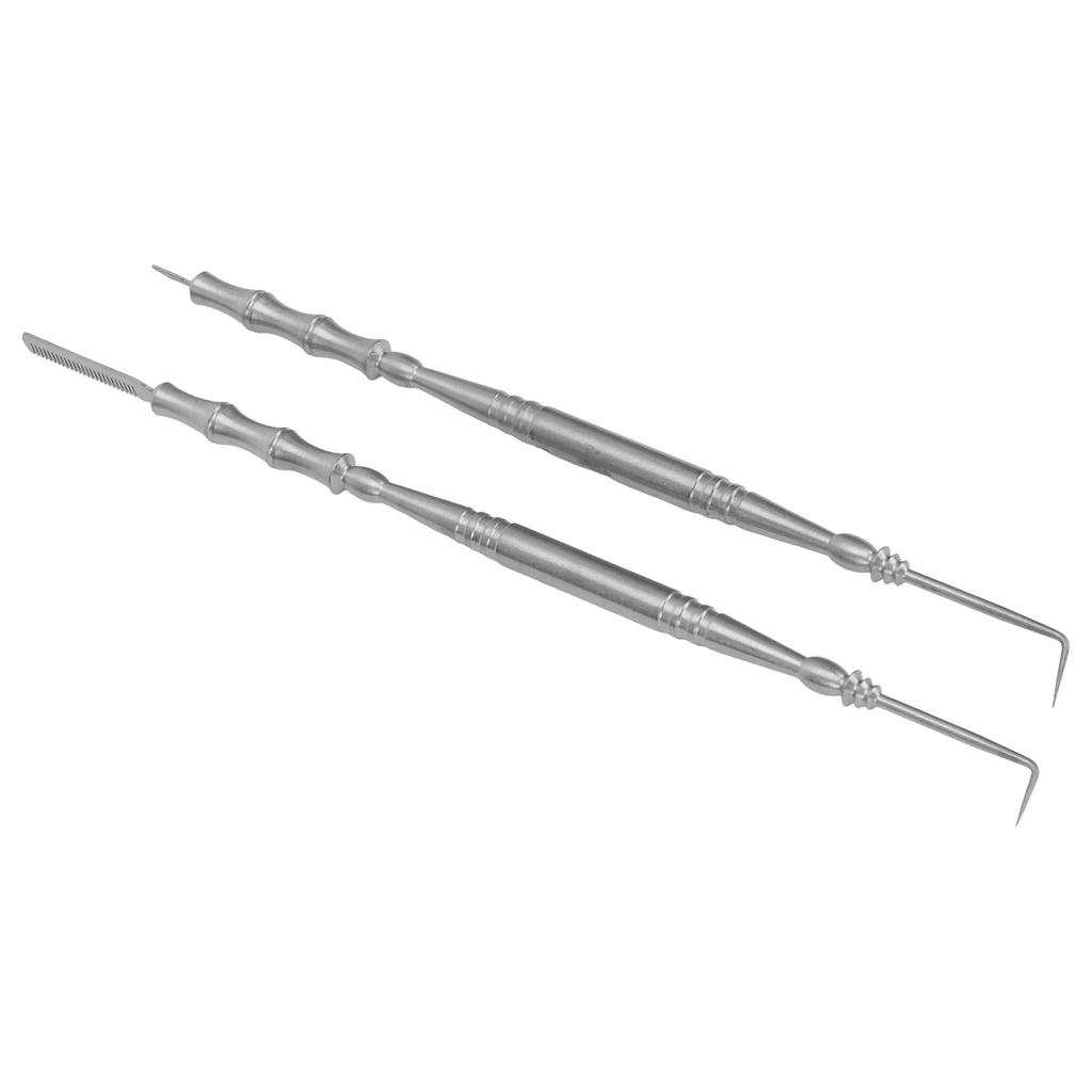 2pcs Eyelash Lift Tool Bamboo Joint Shape Handle Double Head Lash Perm Tool with Comb for Perming Eyelashes