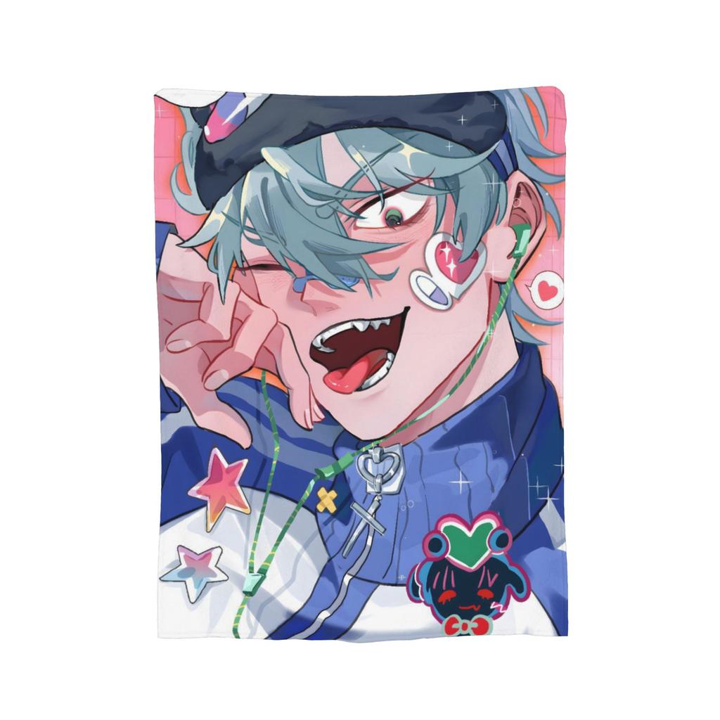 Alien Stage Anime Blankets Flannel  Winter   Multifunction Soft Throw Blankets for Home Bedroom Bedspreads