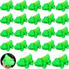 24 Pcs Mini Rubber Crocodile Baby Bath Toys for Girls Boys Luminous Squeaky Alligator Bathtub Toys Glow In The Dark Floating Alligator Light Up