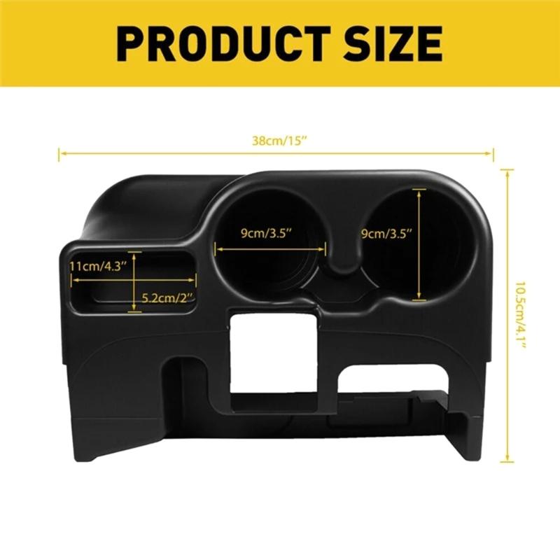 ABS Cup Holder With Storage Tray For 1500 2500 3500 Models 2003-2012 Vehicle Center Console Organizer SS281AZAA