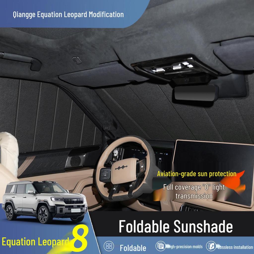Formula Leopard 8 Car Sunshades - Outdoor Sun Protection, Heat Insulation, Privacy Enhancer, Interior Upgrade.