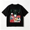 Vino Wine  Food Graphic Cotton Wounisexs Retro Print Tshirt Soft Crew Neck Short Sleeve Top Vintage Trendy Streetwear