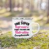 Beste Krankenschwester Französisch Bedruckte Emaille Tassen Kaffeebecher Trinken Wein Saft Tasse Dessert Kakao Milch Henkeltasse Bestes Geschenk für Infirmiere