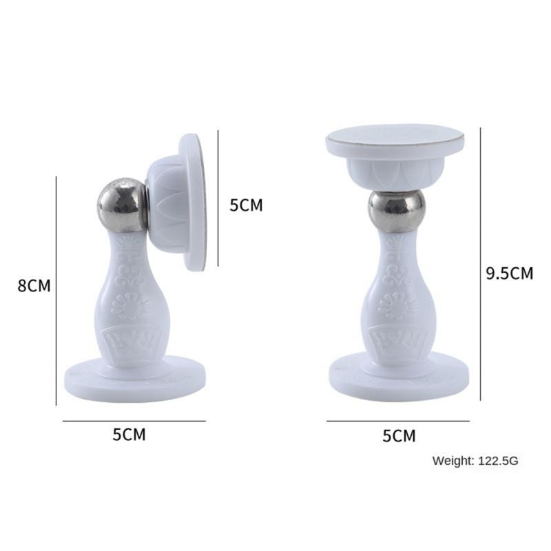 Toalett Dörrstopp Pvc Mjukt Lim Antikollision Osynlig Magnetisk Hushåll Badrumstillbehör Dörrsug Frostad Tyst