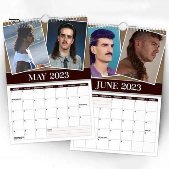 2024 Daily Calendar Maximize Productivity Hanging Ornamental Classic Modern World's Greatest Mullets Calendar Gift