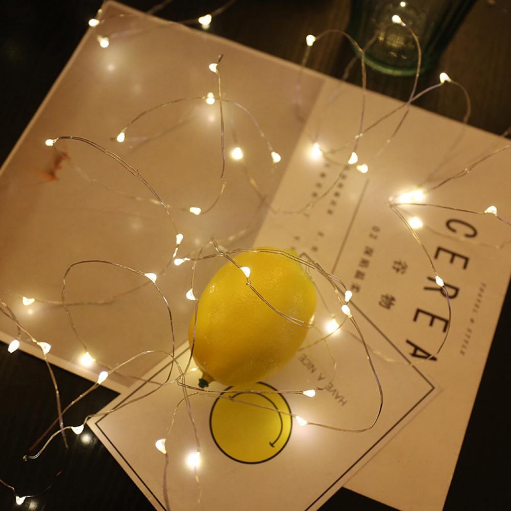 1/2M LED Wire Fairy Operated Battery Holiday Light Party Xmas Garden Tree Decor