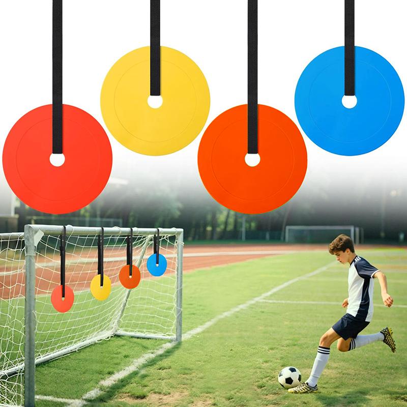 5Pcs 15Cm Tpr Soccer Goal Target Training Discs Adjustable Flat Spot Markers To Improve Football Shooting Accuracy For Practice
