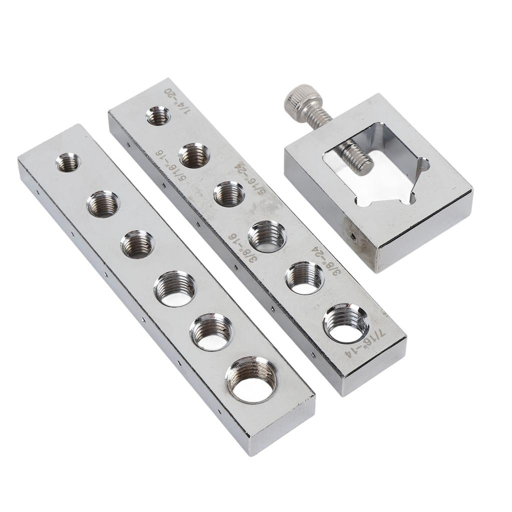 Safety Wire Drill Guide Set Carbon Steel High Hardness Metric Bolt Drill Jig Tool Safety Drill