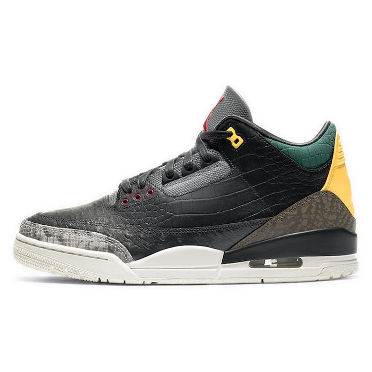 

Кроссовки унисекс Air Jordan 3 Retro SE Animal Instinct 2.0 черно-белые Gorge-Green CV3583-003 42