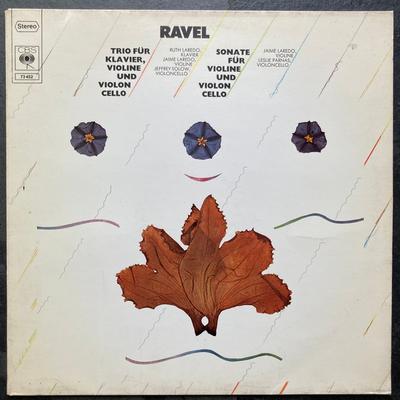 LP Record RAVEL  Trio For Violin Cello  Piano  So 73452 CBS 1975 Germany Classical Used