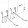 10Pcs 5-25Cm Screen Hooks Supermarket Stainless Steel Grid Hooks 3.2Mm Thickness Wire Mesh Hanging Hooks For Screen Grid