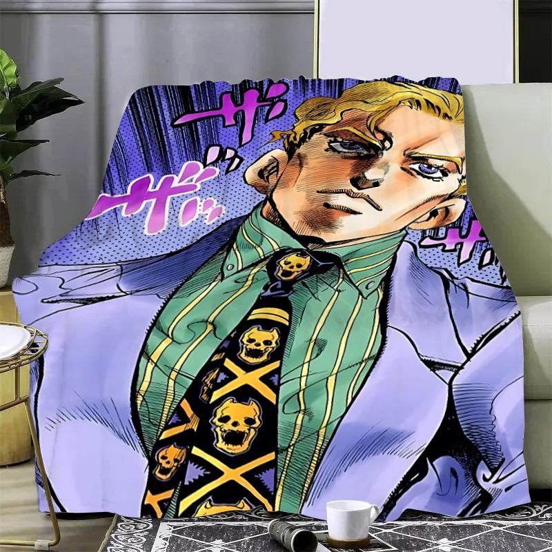 Anime JoJo's Bizarre Adventure Printed Blanket Picnic Blankets Warm Blanket Soft and Comfortable Home Travel Birthday Gift