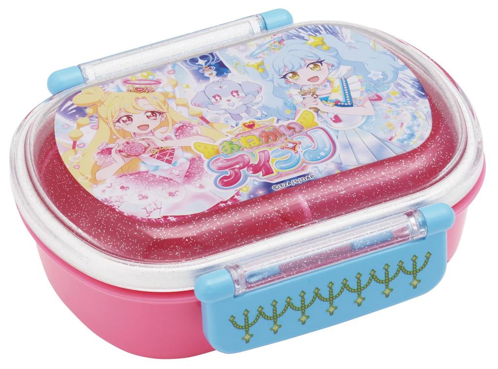 Skater Lunch Fluffy Packing Made in Dishwasher Microwave Children's Box, Design, 1-Tier, 360ml, Japan, Safe, Safe, "Onegai I-Pri" (Girls') QAF2BA-A