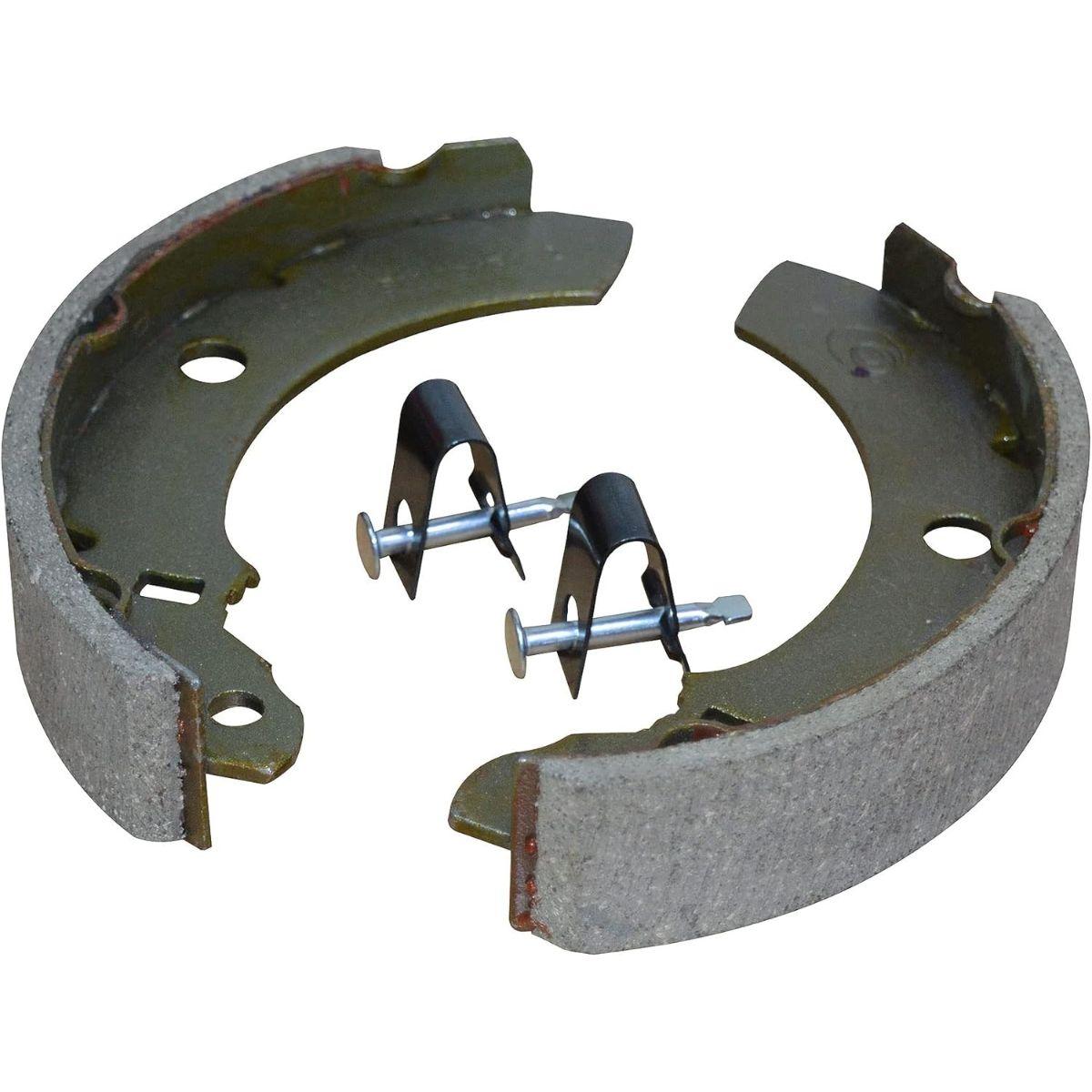 

APSMOTIV Pair of Brake Shoe Set with Clamp Spring Kit Suitable for Bajaj 3W TUK TUK Three Wheelers