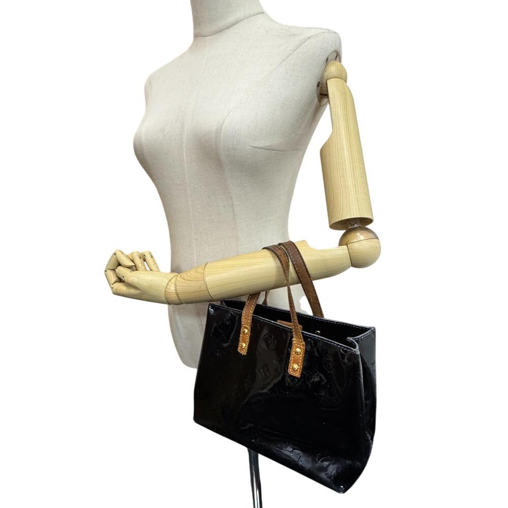 LOUIS VUITTON M91993 Mini bag tote Monogram Vernis enamel Lead PM Handbag Amarrant enamel Used