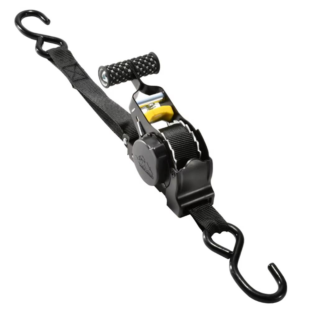 Correa de amarre retráctil automática de 3,3 m Cinturón de sujeción de equipaje para coche, motocicleta, viaje por cuenta propia