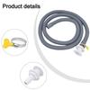 3/4 Outlet Bilge Kit 3/4 Inch Bilge Hose Bilge Water Removal Easy To Assemble Effective Water Pumping Gray Hose