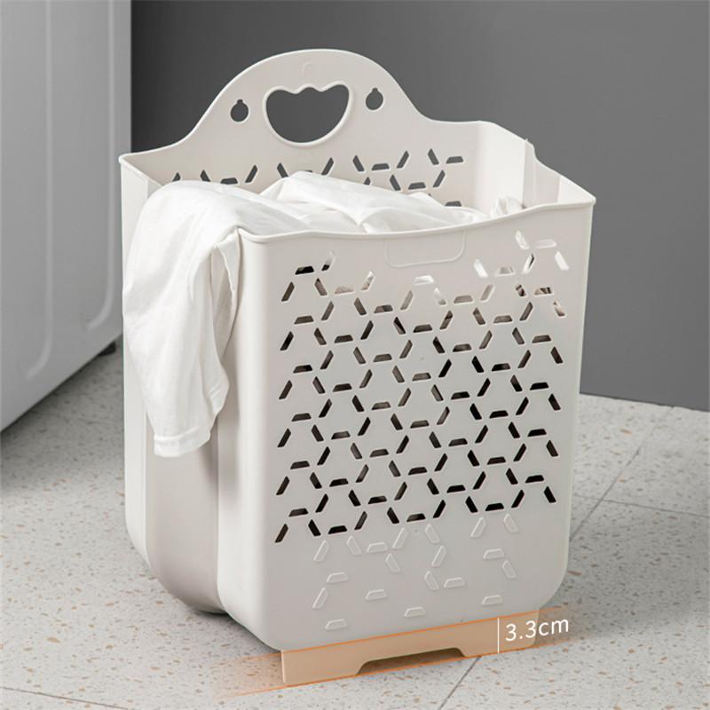 Coș de rufe pliabil portabil din plastic pentru casă, baie goală, montat pe perete, haine murdare, coș de depozitare jucării, accesoriu organizator