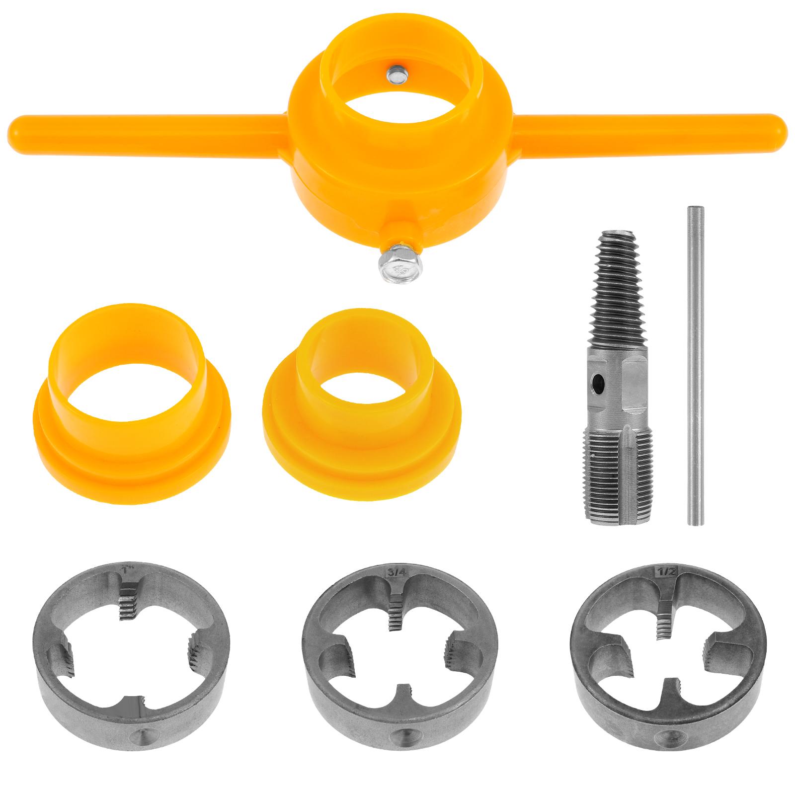 

Инструменты для изготовления резьбы из ПВХ Набор круглых плашек для пластиковых труб Ручной инструмент для нарезания наружной резьбы на водопроводных трубах из ПВХ