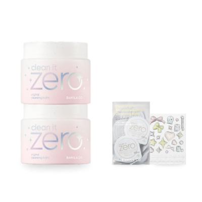 Clean It Zero Original Cleansing Balm 180ml X 2 Set + Free Travel Kit