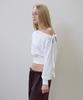 Rosefranz Wide Off-Shoulder Sweatshirt [Ivory]