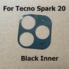 For Tecno Spark 20 Back Camera Glass Rear Lens Cover With Frame Cover Holder Replacement KJ5 KJ5n