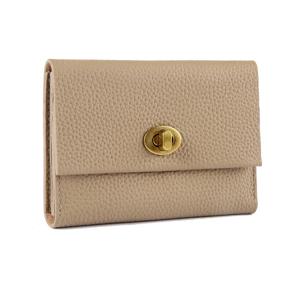 2024 Koreanischer Stil Echtes Leder Multifunktionale Geldbörse: Kompaktes Retro Kartenetui & Münzfach