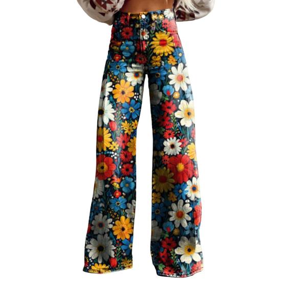 

Женские повседневные брюки с широкими штанинами и карманами, свободные брюки на молнии и пуговицах, дышащая ткань, моющиеся нелиняющие прямые брюки, уличная одежда M синий