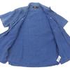 RRL Indigo Linen Open-Collar Work Shirt, Men's, Blue, Size M tops M blueUsed
