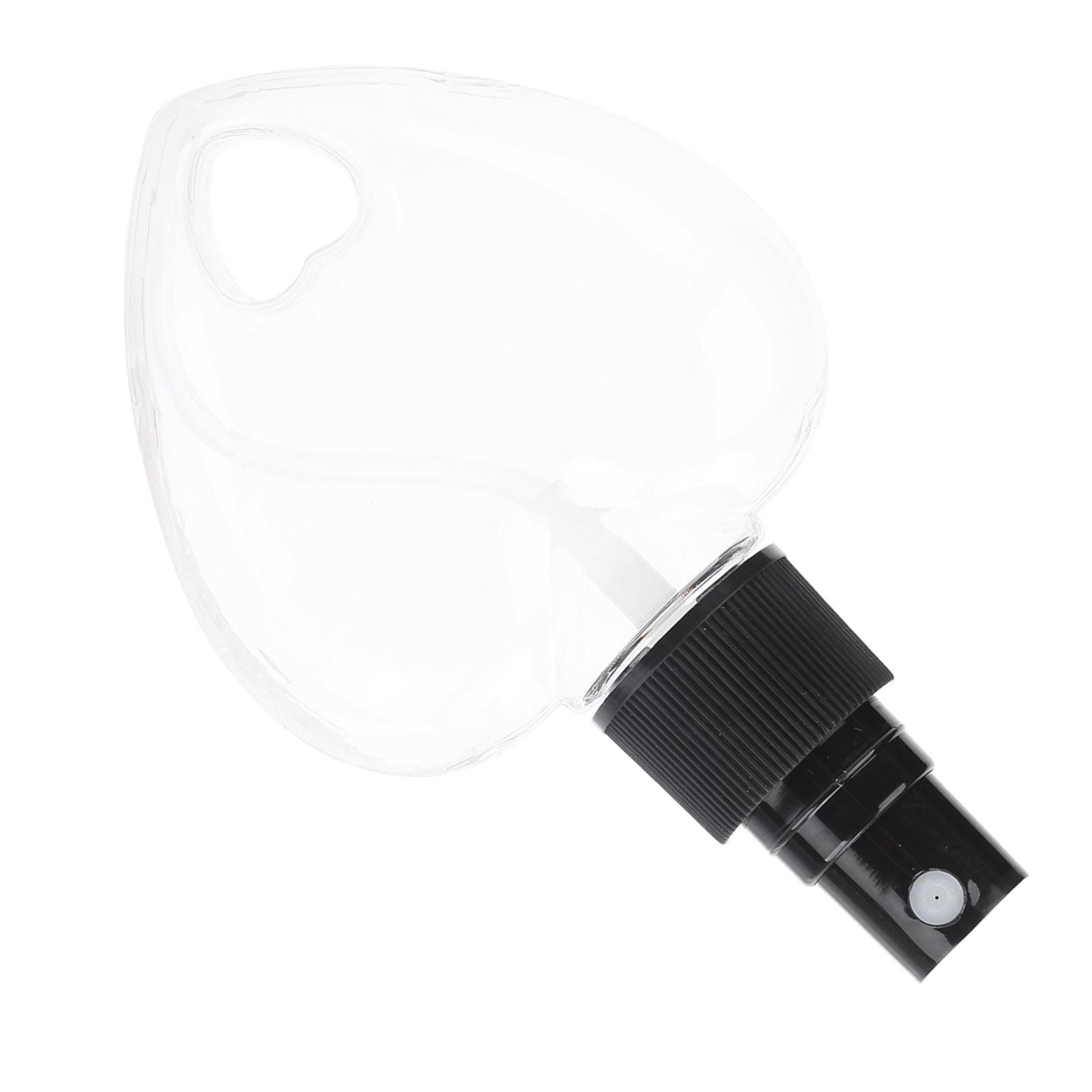 Travel Empty Spray Bottle with Keychain 50ml Transparent Heart Shape Plastic Containers