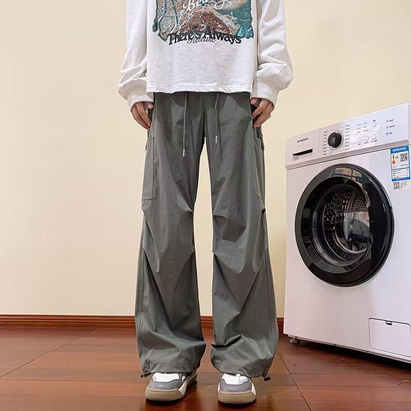 Overalls Men's Spring and Autumn American Retro High Street Trendy Brand Ruffian Handsome Loose Straight Casual Trousers