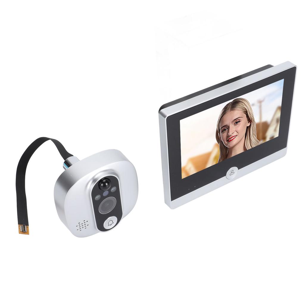 4.3inch Peephole Camera 1080P WIFI Front Door 150 Degree Wide Angle Motion Detection Peephole Viewer
