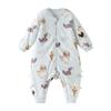 Thickened Cotton-Padded Baby Sleeping Bag with Footed Design for Autumn & Winter