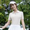 PGM Women's Summer Half-Zip Polo Short Sleeve Golf Top