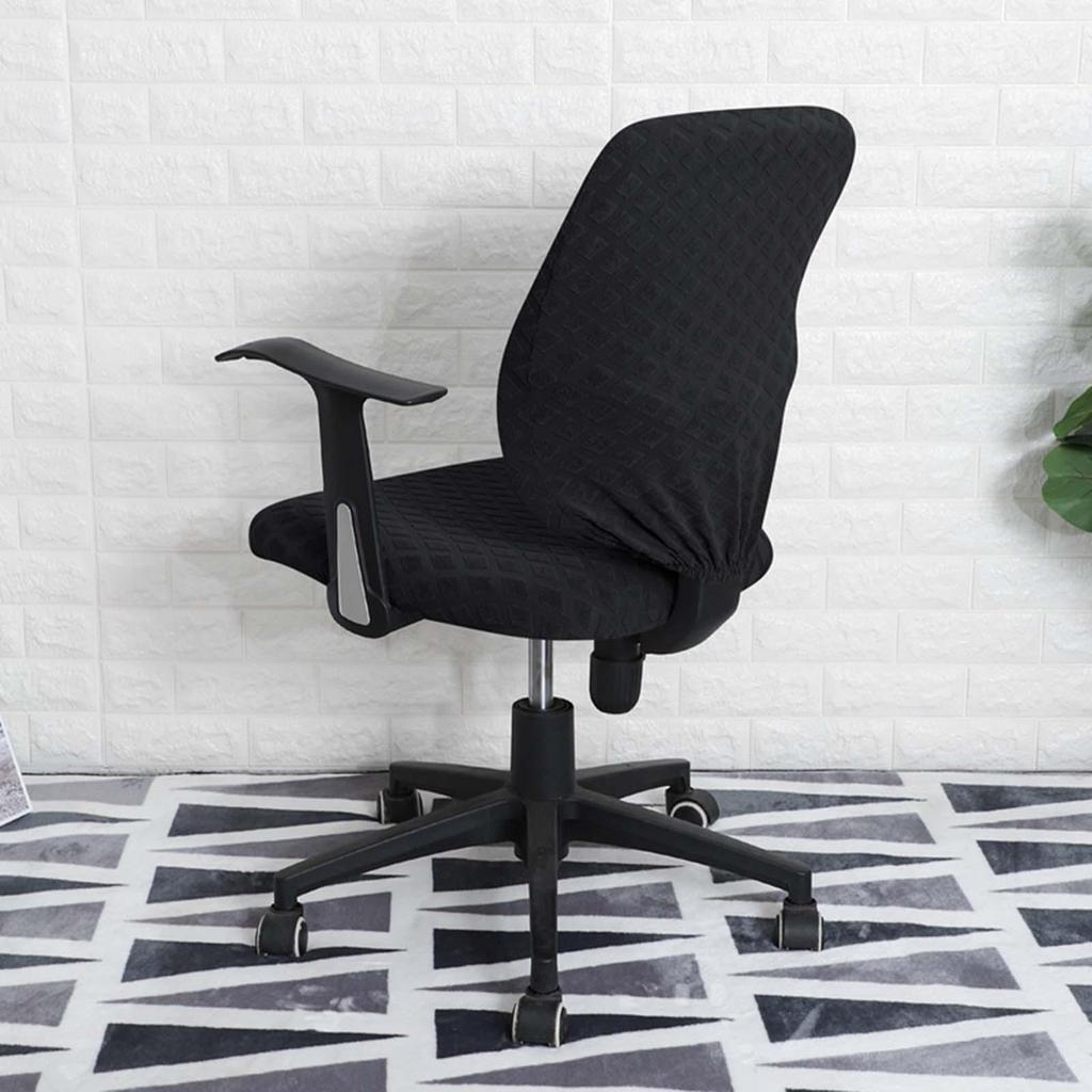 Split Office Chair Cover Waterproof Dustproof Removable Elastic Stretch Chair Slipcovers Washable Oilproof Computer Chair Cover