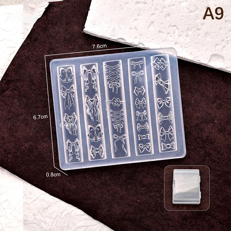 3D Silicone Relief Mold Butterfly Flower Design Nails Diy Design Nail Art Decorations Silicone Nail Mold Nail Accessories