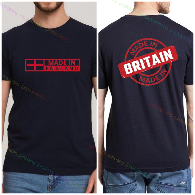 2024 Summer New Funny Shirt England Flag Badge Unisex Patriotism Graphic T Shirts Womens Tshirts Men Tshirt Short Sleeve Tee