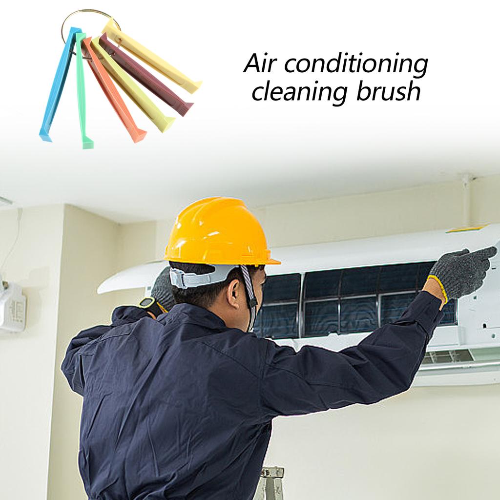 Air Conditioner Fin Comb Cleaner Set HVAC Coil Cleaning Brush Different Fin Combs Condenser Fin Straightener Tool