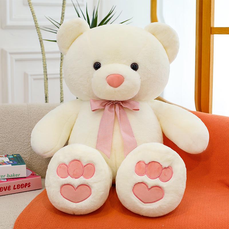 

Baisai Big Bear Silk Scarf Plush Toy - Cute Cartoon Doll Gift for Girls Birthdays 52 cm абрикосовий