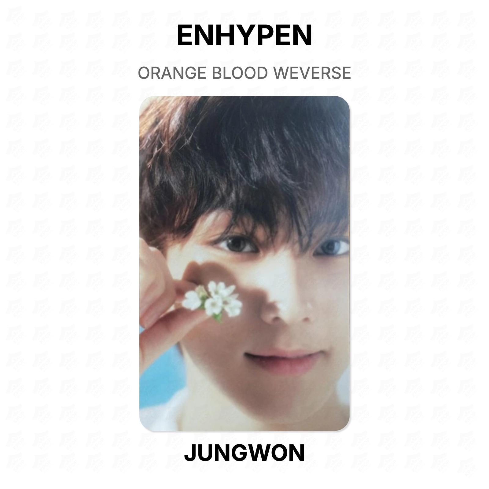 ENHYPEN ORANGE BLOOD WEVERSE Official Photocard JUNGWON