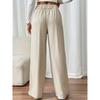 Pantaloni Eleganti da Donna a Vita Alta con Gamba Larga Comodi Casual o da Ufficio, Pantaloni dalla Vestibilità Rilassata