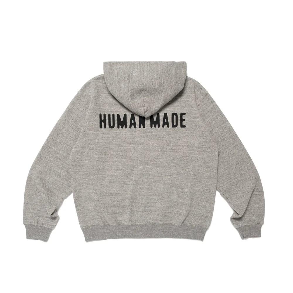 HUMAN MADE Classic Zip-Up Sweat Hoodie Gray