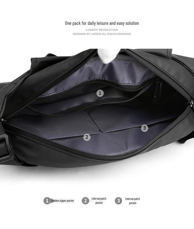 Men's 2025 Fashion Crossbody Chest Bag - Casual Sports Street Trend Single Shoulder Backpack