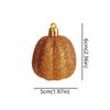 12pcs Plastic Pumpkin Hanging Ornaments Shining Thanksgiving Festival Decorative  Home Decoration