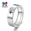 Popular European Fashion Jewelry: Creative Religious Cross Titanium Steel Ring