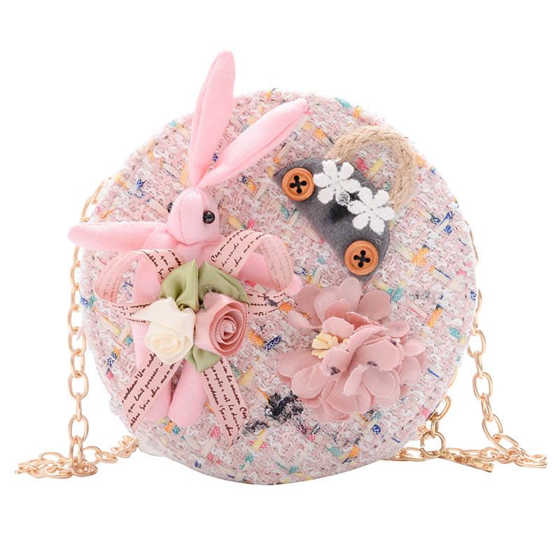 Charming Childrens Mini Shoulder Bag Soft Leather Cute Princess Design For Girls