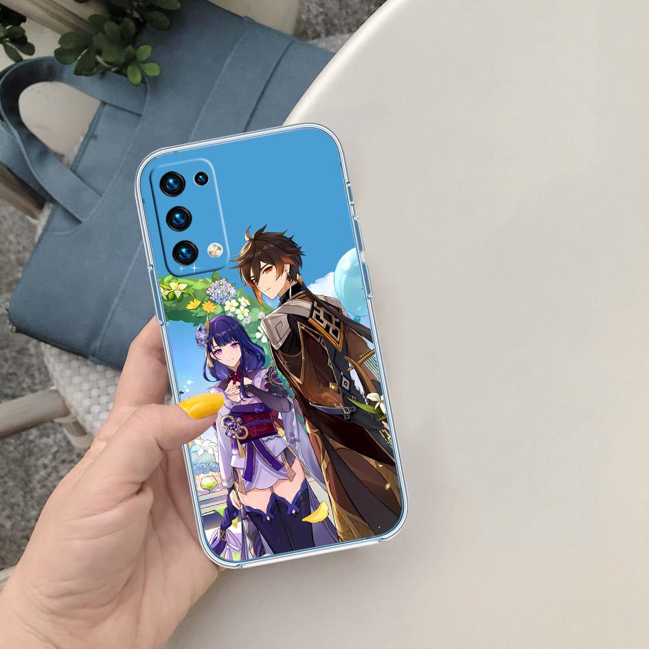 CJ60 Genshin Impact Case for LG K22 K30 K40 K40S K41 K42 K50 K50S K51 K51S K52 K61 K62 K71 K92 Q60 Q61 V40 V50 V60
