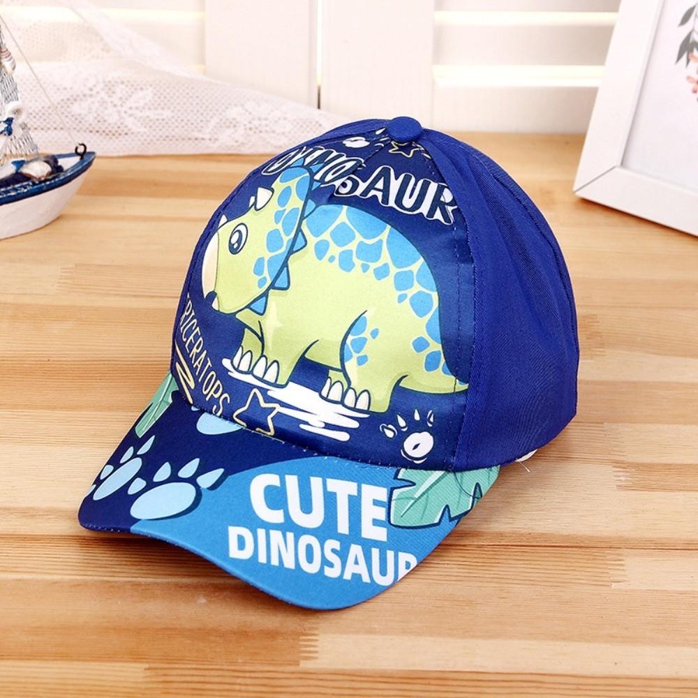 Breathable Cartoon Print Cap Cotton Child Sun Hat Fashion Kids Dinosaur Baseball Cap Gifts