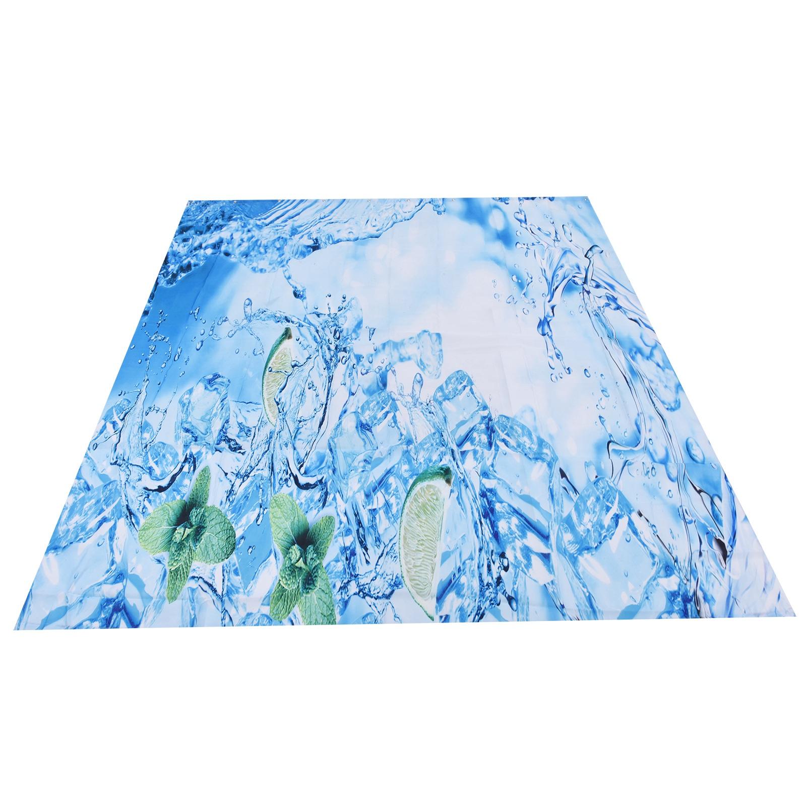 

Bathroom Curtain with Hook Waterproof Elastic Hanging Shower Curtain for Home Bathtub Type 1