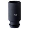 Kyoto Tool Impact Wrench Socket Thin with Pin and (KTC) (Deep Wall) 19.0mm (3/4 Inch) Ring, BP6L-19TP